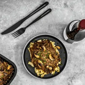 Braised beef Stroganoff