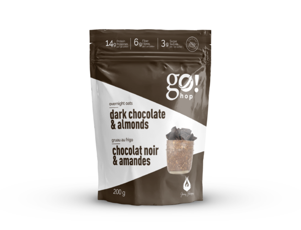 Gruau au Frigo – Chocolat Noir & Amandes