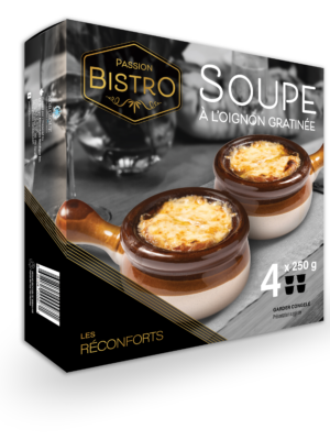 La savoureuse Soupe à l'oignon Passion Bistro.